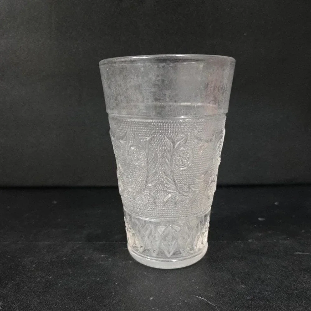 Duncan & Miller Sandwich Clear Tumbler, Vintage Flat Iced Tea Glass, Replacement